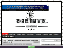 Tablet Screenshot of fringeradionetwork.com